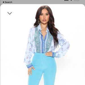 fashion nova button down top